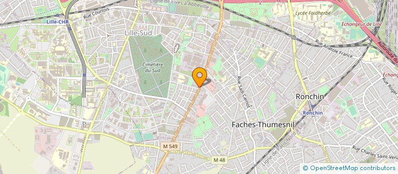 localisation de l'entreprise STA LILLE à LILLE