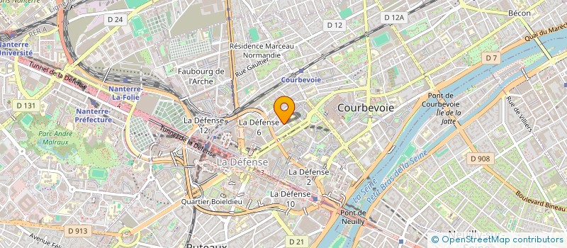 localisation de l'entreprise STA TRANSPORT  COURBEVOIE