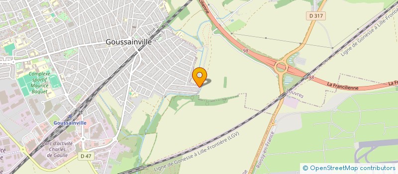 localisation de l'entreprise STA TRANSPORTS à GOUSSAINVILLE