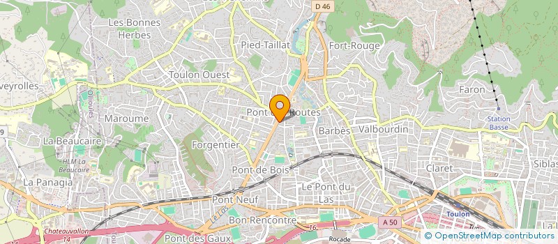 localisation de l'entreprise STAAR LOOK  TOULON