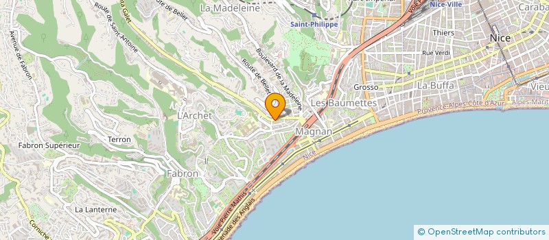 localisation de l'entreprise STAB 06 à NICE