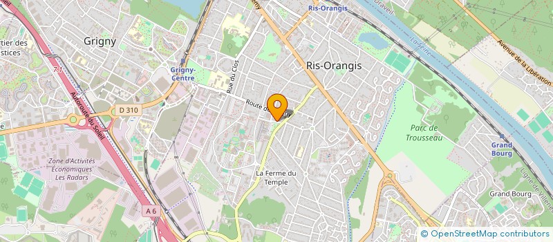 localisation de l'entreprise STAB à RIS-ORANGIS