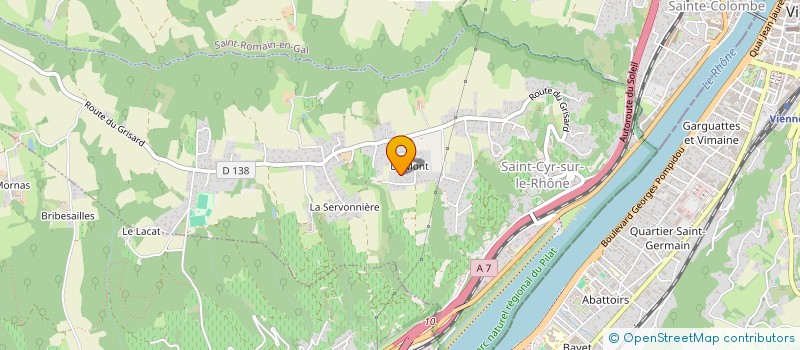 localisation de l'entreprise STAB  SAINT ROMAIN EN GAL