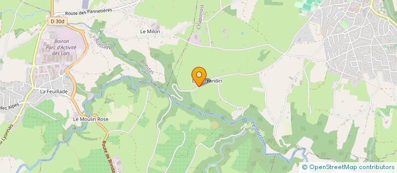 localisation de l'entreprise STABIBAT  CHAPONOST