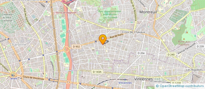localisation de l'entreprise STABLE.INC à MONTREUIL