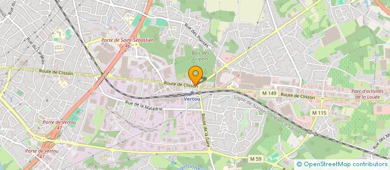 localisation de l'entreprise STACCATO  SAINT-SEBASTIEN-SUR-LOIRE