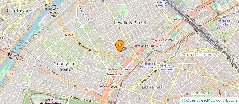 localisation de l'entreprise STACKZ à LEVALLOIS-PERRET