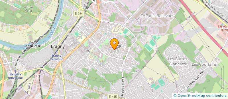 localisation de l'entreprise STACY BEAUTY à ERAGNY
