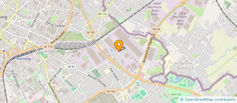 localisation de l'entreprise STAD  WATTRELOS