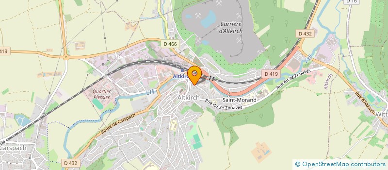 localisation de l'entreprise STADAL à ALTKIRCH