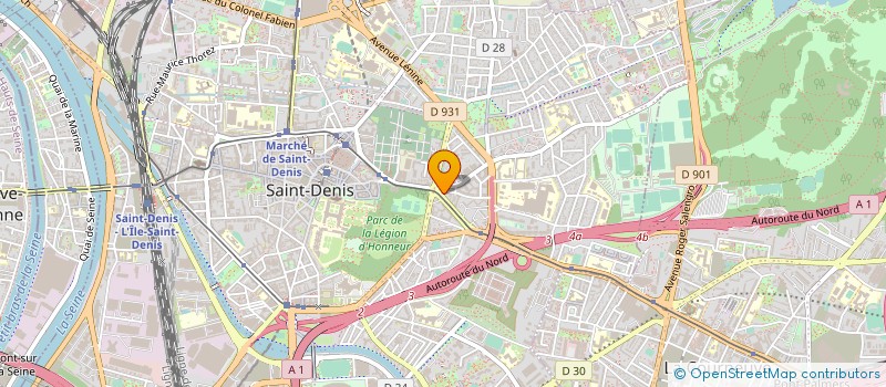 localisation de l'entreprise STADE à SAINT-DENIS