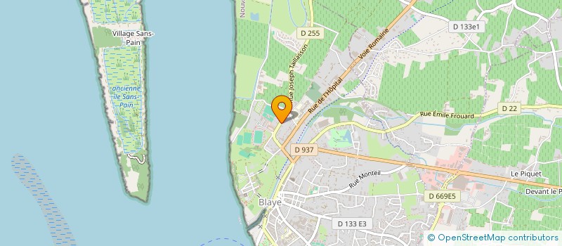 localisation de l'entreprise STADE BLAYAIS FOOTBALL à BLAYE