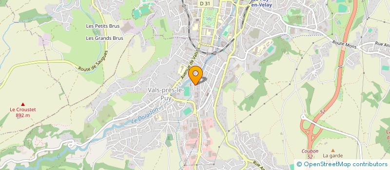 localisation de l'entreprise STADE BOULISTE DU PUY à VALS-PRES-LE-PUY
