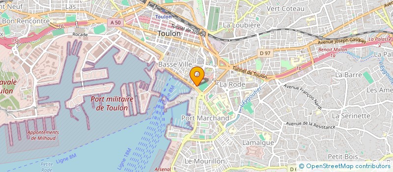 localisation de l'entreprise STADE CLUB  TOULON