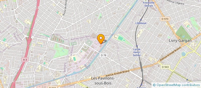 localisation de l'entreprise STADE DE L EST PAVILLONNAIS  LES PAVILLONS-SOUS-BOIS