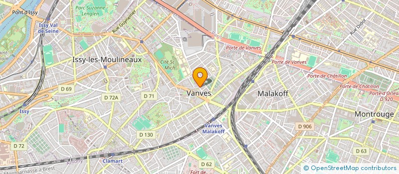 localisation de l'entreprise STADE DE VANVES  VANVES