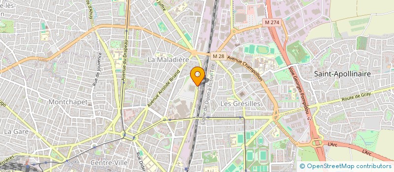 localisation de l'entreprise STADE DIJONNAIS  DIJON