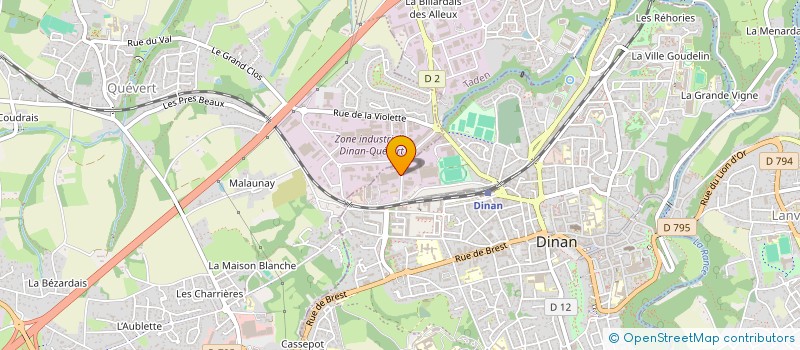 localisation de l'entreprise STADE DINANNAIS FC à DINAN