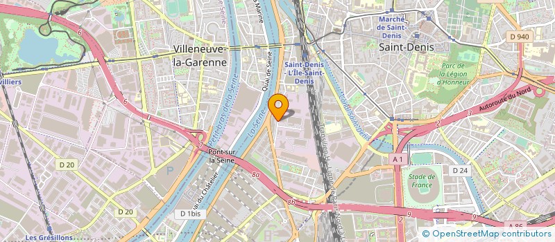 localisation de l'entreprise STADE ENERGIES SAS à SAINT-DENIS
