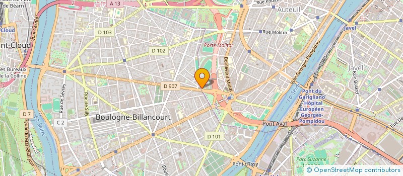 localisation de l'entreprise STADE FRANCAIS  PARIS 16