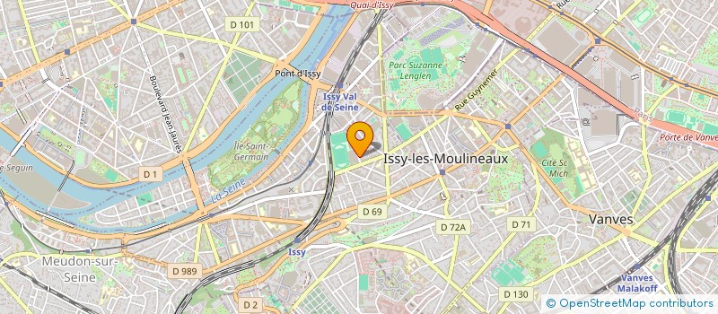 localisation de l'entreprise STADE FRANCAIS ISSY LES MOULINEAUX à ISSY-LES-MOULINEAUX
