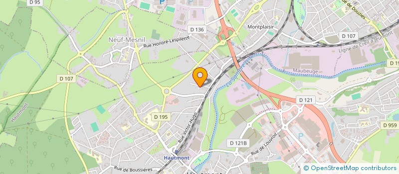 localisation de l'entreprise STADE HAUTMONTOIS RUGBY à HAUTMONT