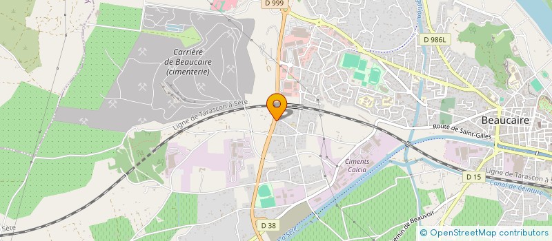 localisation de l'entreprise STADE LAIQUE DE L'ECOLE DE GARRIGUES-PLANES  BEAUCAIRE