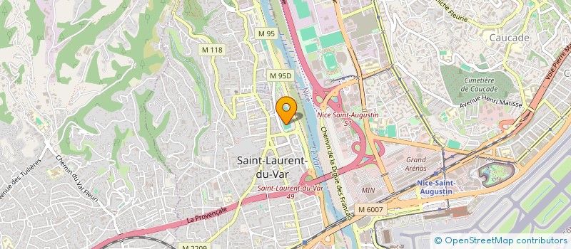 localisation de l'entreprise STADE LAURENTIN ATHLETISME à SAINT-LAURENT-DU-VAR