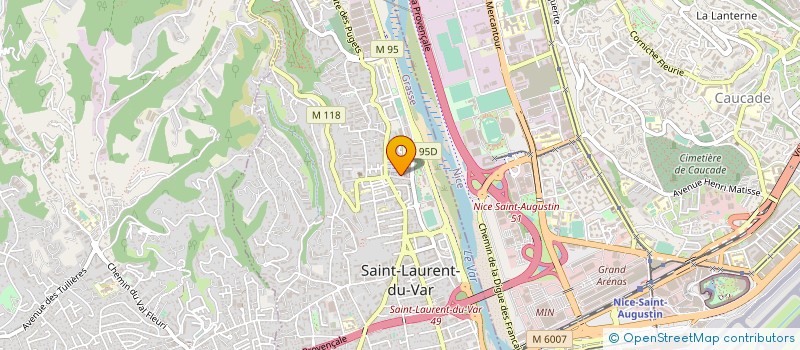 localisation de l'entreprise STADE LAURENTIN GYMNASTIQUE à SAINT LAURENT DU VAR