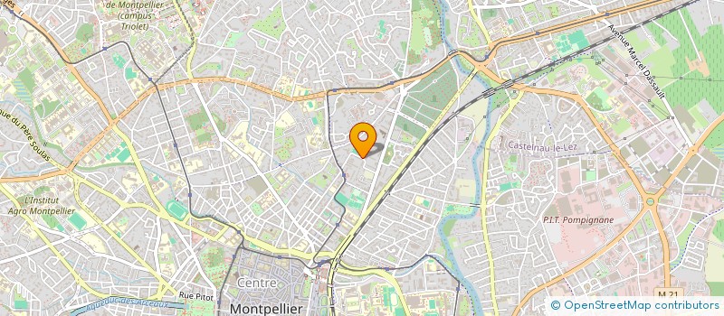 localisation de l'entreprise STADE LUNARET NORD à MONTPELLIER