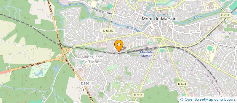 localisation de l'entreprise STADE MONTOIS à MONT-DE-MARSAN