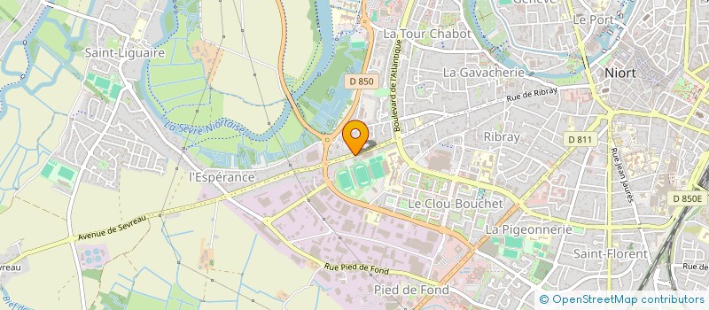 localisation de l'entreprise STADE NIORTAIS ATHLETISME  NIORT