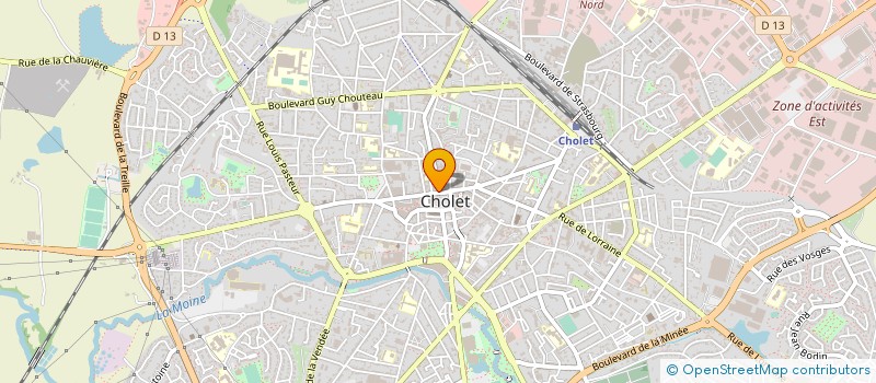 localisation de l'entreprise STADE OLYMPIQUE CHOLETAIS à CHOLET