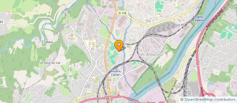 localisation de l'entreprise STADE OLYMPIQUE GIVORS BUVETT à GIVORS