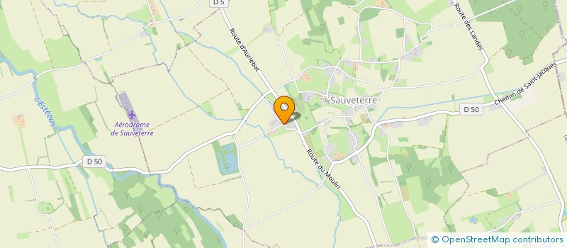 localisation de l'entreprise STADE OMNISPORT MAUBOURGUETOIS SOM DANSE  SAUVETERRE