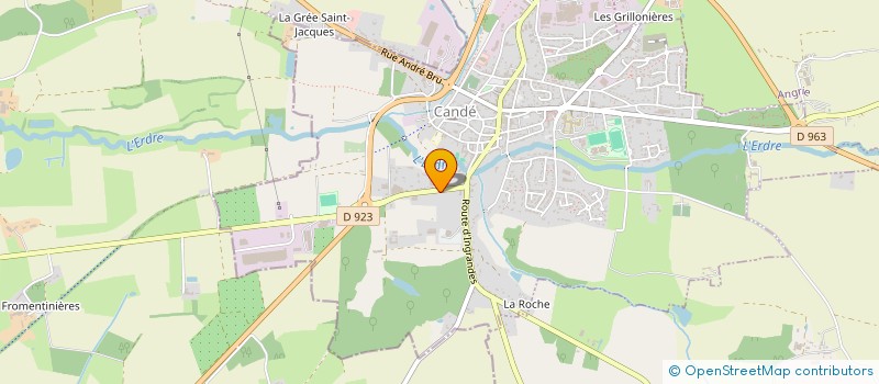 localisation de l'entreprise STADE OMNISPORTS CANDE ACTIVITES NAUTIQUES  CANDE