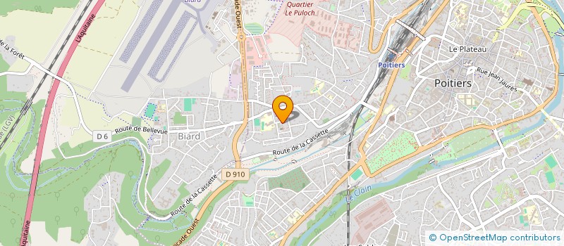 localisation de l'entreprise STADE POITEVIN BASKET BALL  POITIERS