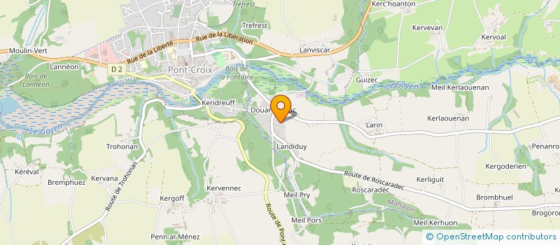 localisation de l'entreprise STADE PONTECRUCIEN  PONT-CROIX