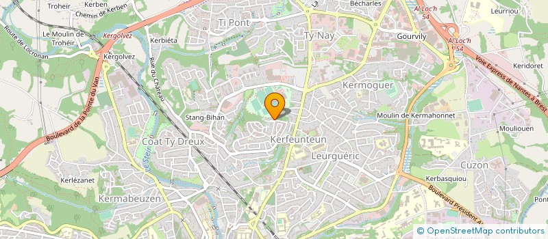 localisation de l'entreprise STADE QUIMPEROIS à QUIMPER