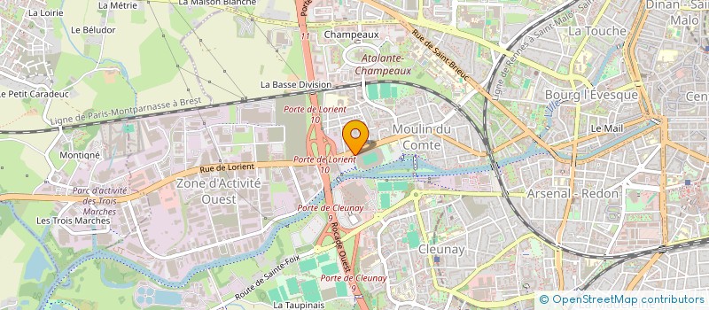 localisation de l'entreprise STADE RENNAIS SOC SPORTIVE  RENNES