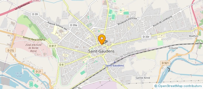 localisation de l'entreprise STADE SAINT-GAUDINOIS LUCHONNAIS XV à SAINT-GAUDENS