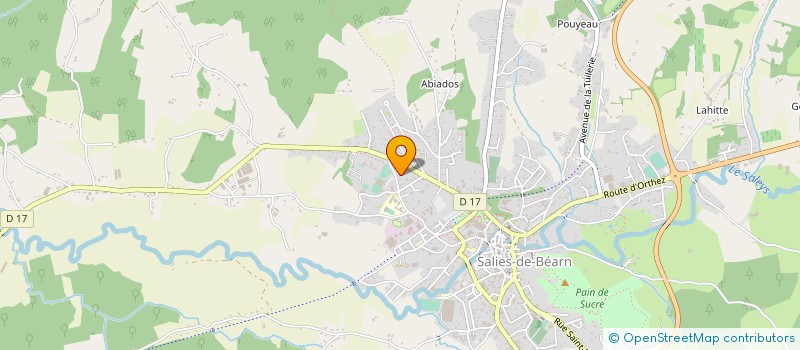localisation de l'entreprise STADE SALISIEN TENNIS  SALIES DE BEARN