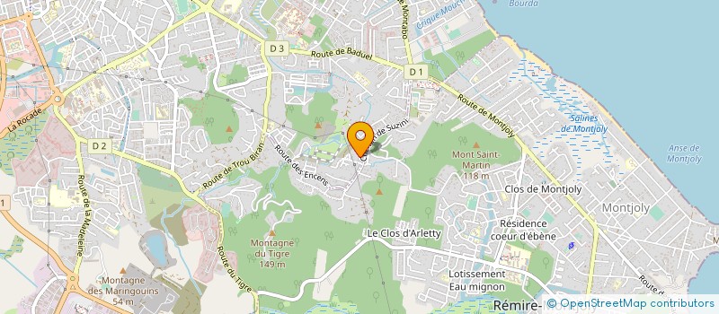 localisation de l'entreprise STADE TENNIS CLUB CAYENNE  CAYENNE