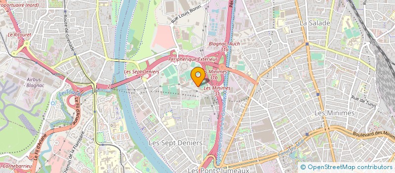 localisation de l'entreprise STADE TOULOUSAIN CYCLISME à TOULOUSE