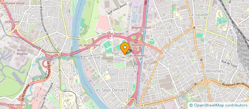 localisation de l'entreprise STADE TOULOUSAIN JUDO à TOULOUSE