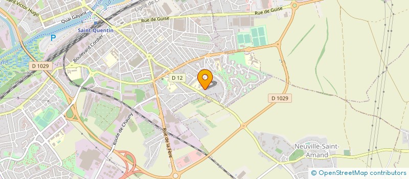 localisation de l'entreprise STADILYS à SAINT-QUENTIN