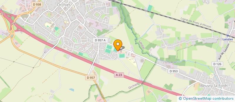 localisation de l'entreprise STADIUM GARAGE  ORCHIES