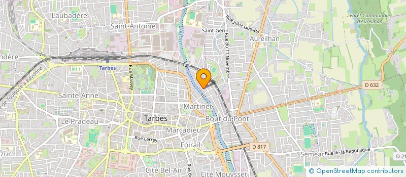 localisation de l'entreprise STADOCESTE TARBAIS CANOE KAYAK  TARBES