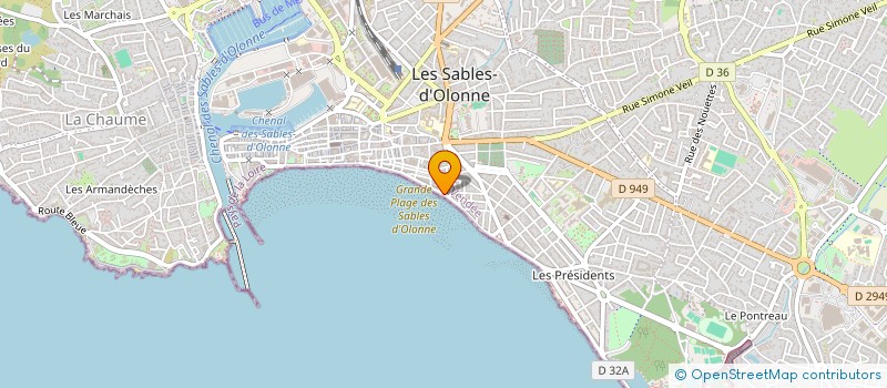 localisation de l'entreprise STADOUETTE à LES SABLES D'OLONNE
