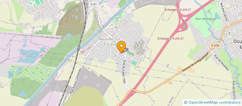 localisation de l'entreprise STAE PARC ET JARDIN à NEUVILLE-SUR-ESCAUT